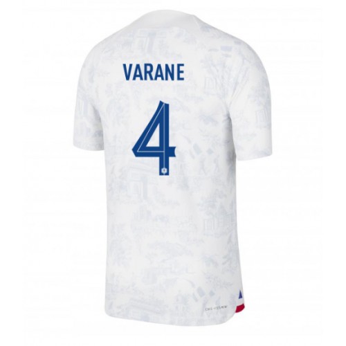Moški Nogometni dresi Francija Raphael Varane #4 Gostujoči SP 2022 Kratek Rokav